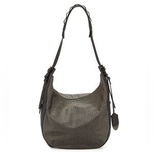Rag & Bone Bradbury Leather Zip Hobo Bag, Iron Gray